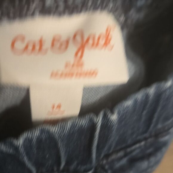 Cat & Jack Dark Blue Flare Jeans - Picture 5 of 5